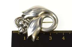 Sterling Silver Georg Jensen 100 A Art Nouveau Tulip Pin/Brooch