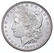 1883-CC Morgan Silver Dollar