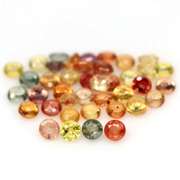 Heated only! 7.76ct fancy color Sapphire set