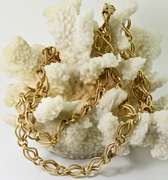 32" 18K Fancy Link Necklace....A Jewelry Wardrobe Must-Have