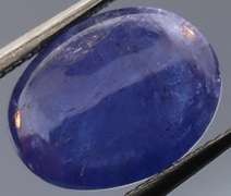 Unheated! 3.04ct top blue violet Tanzanite cabochon