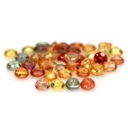 Heated only! 7.76ct fancy color Sapphire set