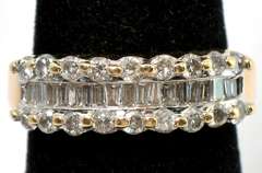 Shimmering Diamond Band Ring in 14KT Yellow Gold