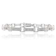 1/4ct Diamond Bar Link Bracelet