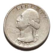 1932 D Key Washington Quarter