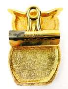 Vintage Large Rhinestone Owl Desk Clamp
