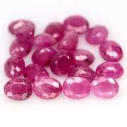 Heated only! 5.86ct natural pinkish red Ruby set