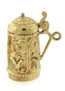 Lovely Yellow Gold Beer Stein Charma