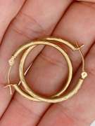 14kt Solid Yellow Gold Hoop Earrings