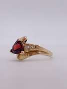 10kt Gold, Garnet, & Diamond Cocktail Ring
