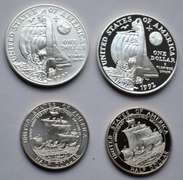 1992 Columbus Unc & Proof Silver Dollars and Clad Halves