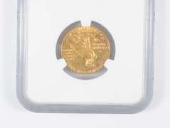 MS62 1909-D $5 Indian Head Gold Quarter Eagle - Graded NGC