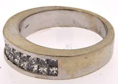 Princess Cut 14kt Diamond Band