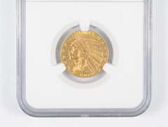 MS62 1909-D $5 Indian Head Gold Quarter Eagle - Graded NGC