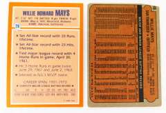 2 Willie Mays Topps Baseball Cards