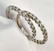 Matched Pair of WG Diamond Bands