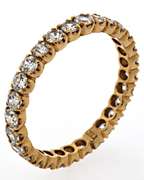 14kt Yellow Gold Cubic Zirconia Eternity Band