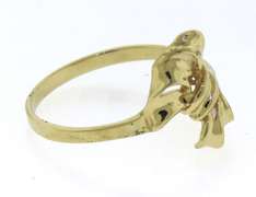 Lovely Yellow Gold Bow Ring