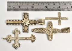 Excellent Group of 4 Sterling Crosses