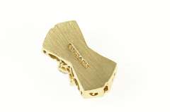 14K Yellow Gold Flower Ruby Diamond Slide Bracelet Charm/Pendant