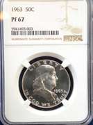 1963 NGC PROOF 67 50C