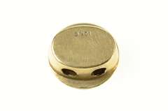 10K Yellow Gold Red Enamel Honeycomb Slide Bracelet Charm/Pendant