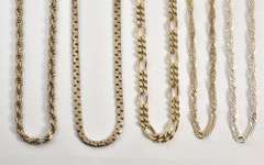 Group of 8 Misc. Sterling Necklaces