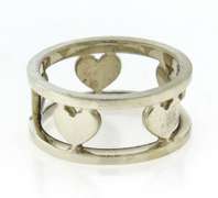 Tiffany & Co Open Heart Stencil Ring