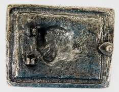 Enameled Buffalo Belt Buckle