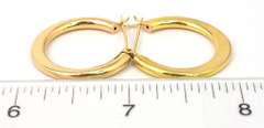 Sturdy Hoop Earrings in 14KT Yellow Gold
