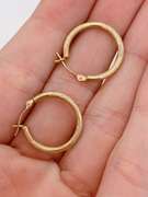 14kt Solid Yellow Gold Hoop Earrings