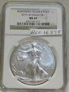 2015-W Burnished Silver Eagle NGC MS-69