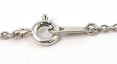 Awesome Art-Deco Blue & White Diamond Necklace in Sterling Silver