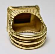 Beautifully-Made Impressive 18K Tiger's Eye Ring