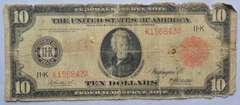 Scarce $ 10 Red Seal Texas FRN