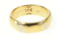 14K Yellow Gold 5.3mm Art Deco Orange Blossom Wedding Band Ring