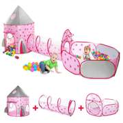 Kids Ball Pit Tent with Crawling Tunnel Teepee