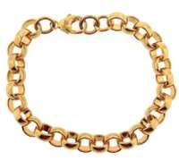 Sterling Silver Circle Link Bracelet