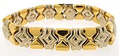 18kt Two Tone Gold Bracelet
