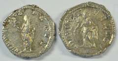 Near Mint Septimius Severus & Julia Domna Roman Silver Ancients