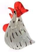 Art Glass Hand Blown Rooster Figurrine