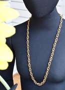 32" 18K Fancy Link Necklace....A Jewelry Wardrobe Must-Have