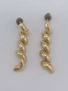 14kt Solid Yellow Gold Dangle Earrings
