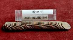 Roll of 50 Good or Better Indian Cents