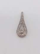 14kt White Gold & Diamond Pendant