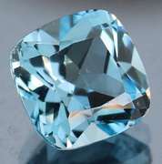 Captivating 9.17ct 12mm high fire cushion cut Topaz