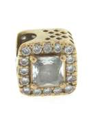 Pandora Square Yellow Gold Charm