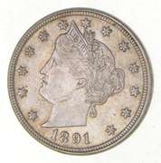 1891 Liberty V Nickel