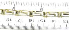 Sterling Silver Vermeil Greek Key Bracelet