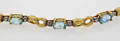 Dainty 14kt Topaz Bracelet